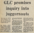 19810703 GLC JUGGERNAUT ENQUIRY CN